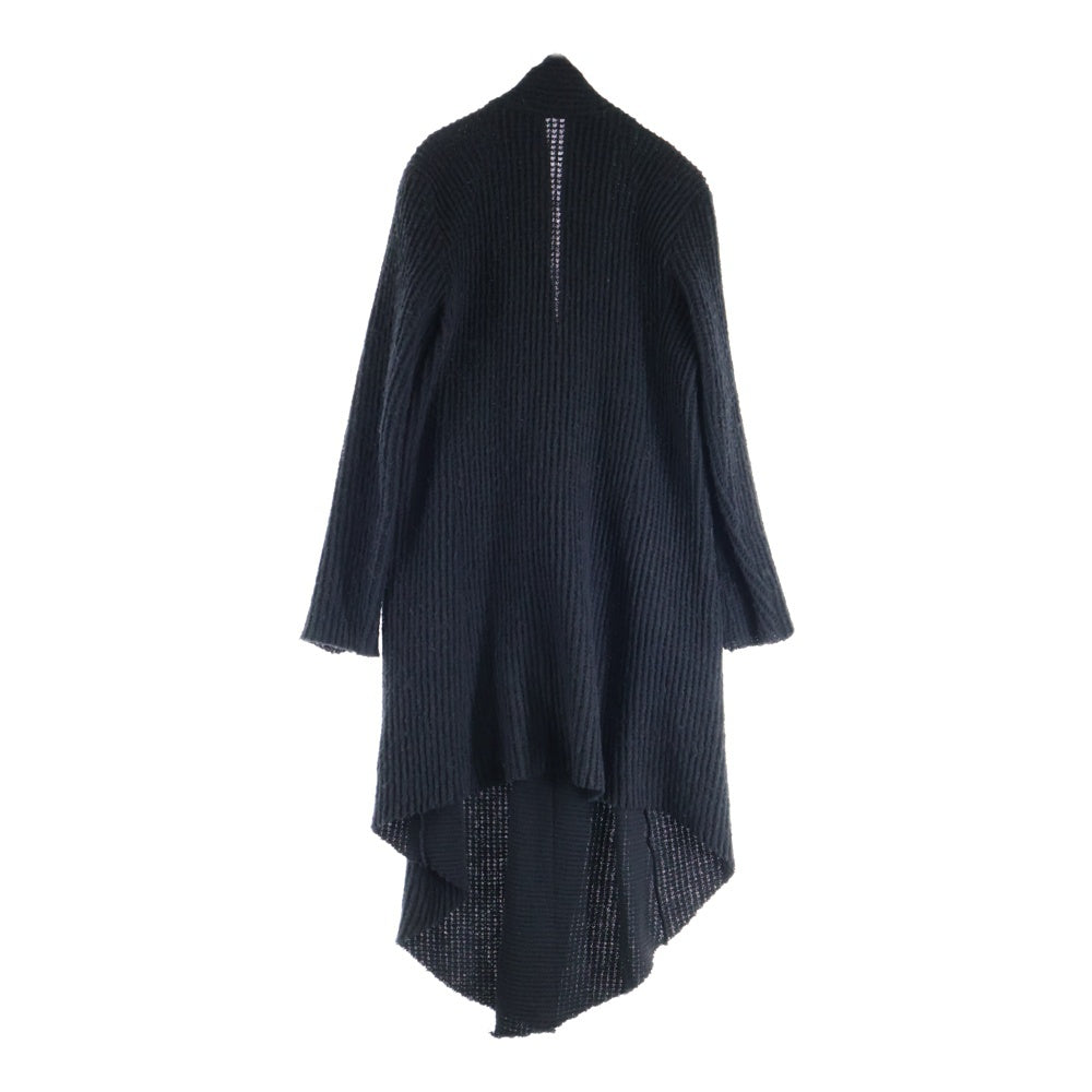 NO BRAND(ノーブランド) boutiqueW ブティークダブリュー ウール ロングカーディガン ブラック 923926