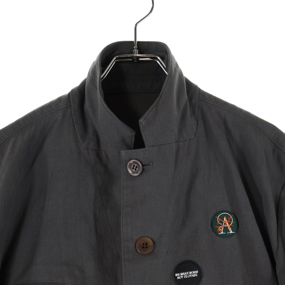 UNDERCOVER(アンダーカバー) 25SS コットンパッカリングセットアップ 3ボタンジャケット イージーパッカリングドローコードパンツ カーキ UP2E4102-1 UP2E4502-1