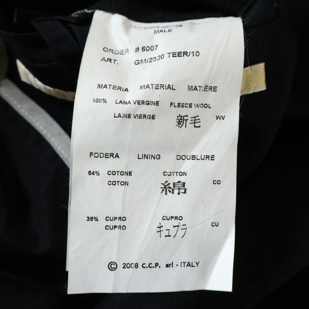 CAROL CHRISTIAN POELL(キャロルクリスチャンポエル) ラナウール 1Bシングルテーラードジャケット ブラック GM/2320 TEER/10
