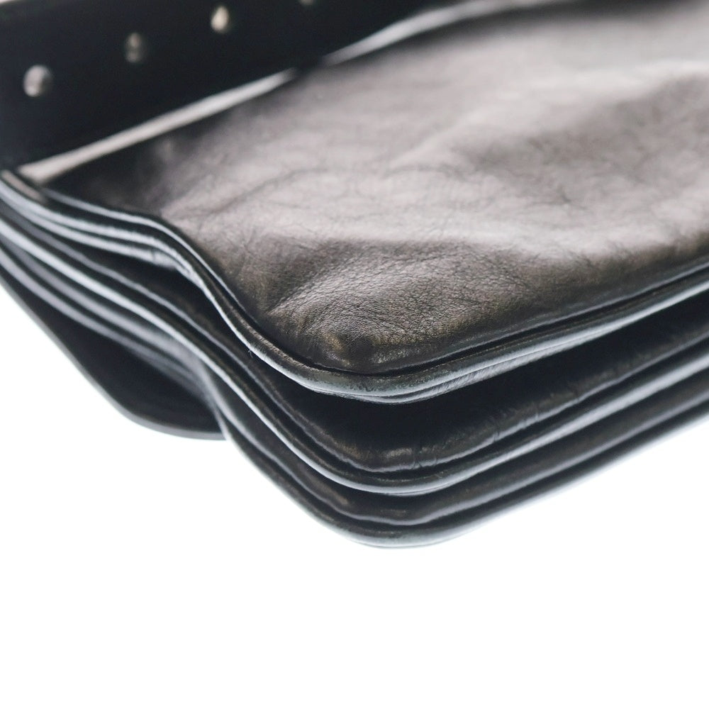 BALENCIAGA(バレンシアガ) BB Soft Large Flap Bag BBロゴ レザー チェーンショルダーバッグ ブラック 748488