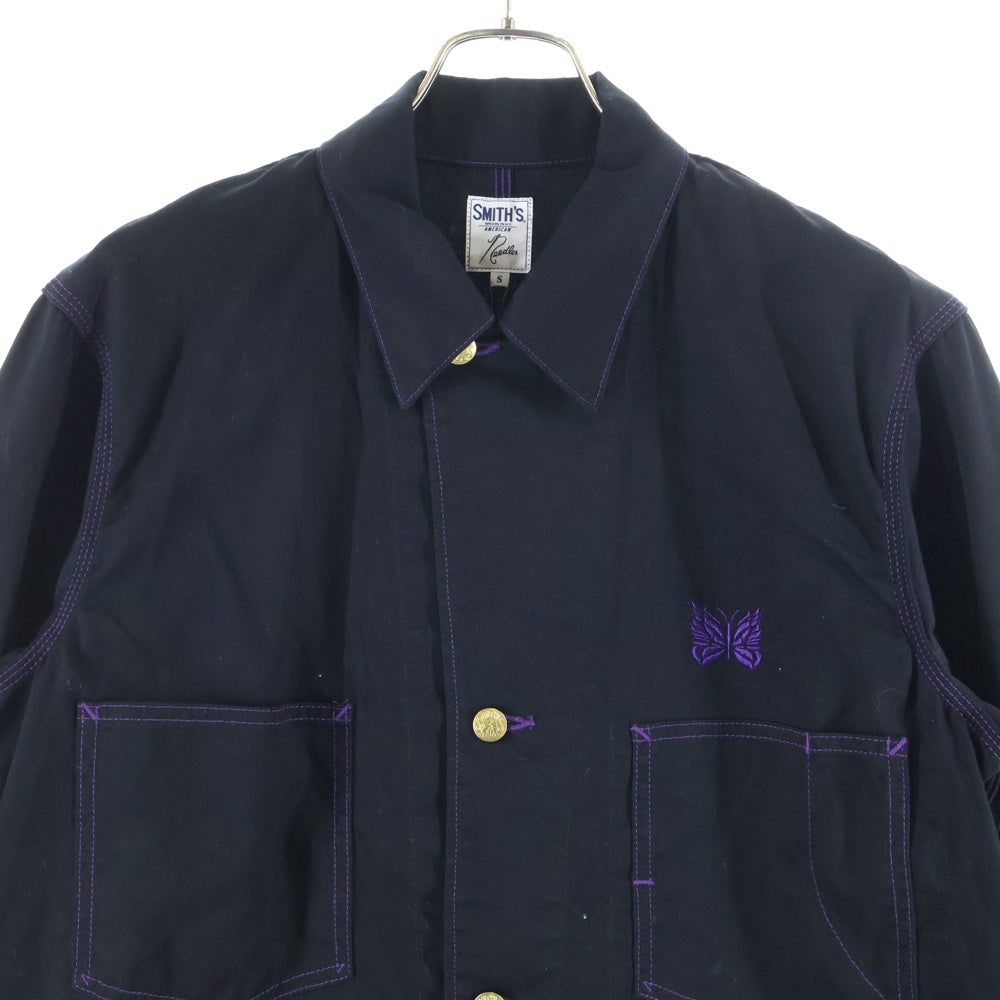 Needles(ニードルス) ×SMITH'S スミス Coverall Cotton Twill カバーオール ワークジャケット ブラック KP285