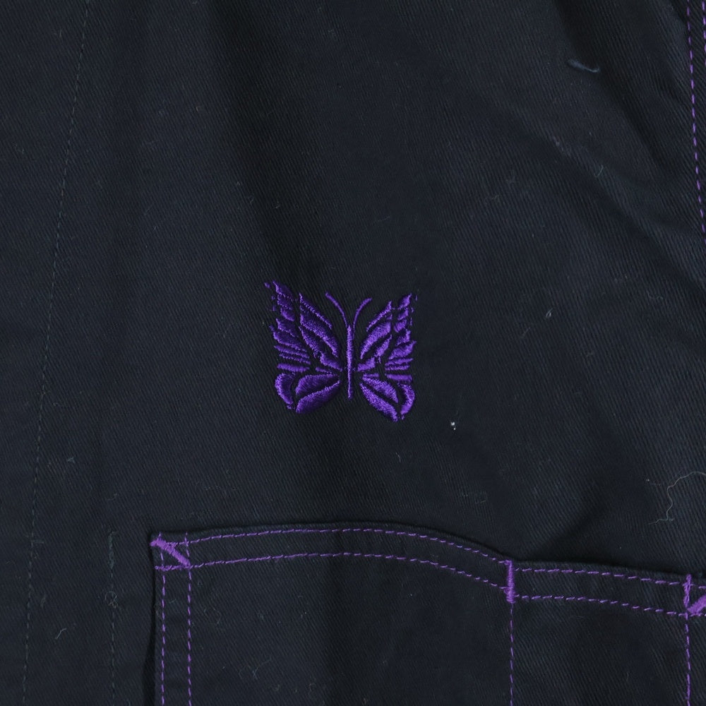 Needles(ニードルス) ×SMITH'S スミス Coverall Cotton Twill カバーオール ワークジャケット ブラック KP285