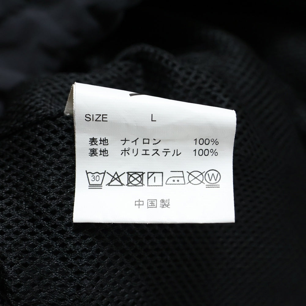 KEBOZ(ケボズ) NYLON HOODIE JACKET ナイロンフード付きジャケット ブラック KBZSS23OU059