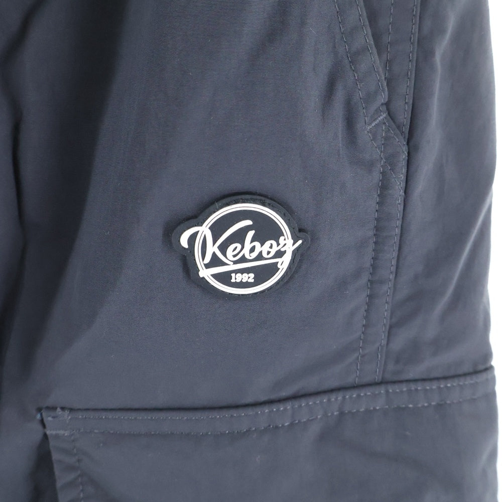 KEBOZ(ケボズ) 2TONE TRACK PANTS ナイロン トラックパンツ ブラック KBZSS23PT124