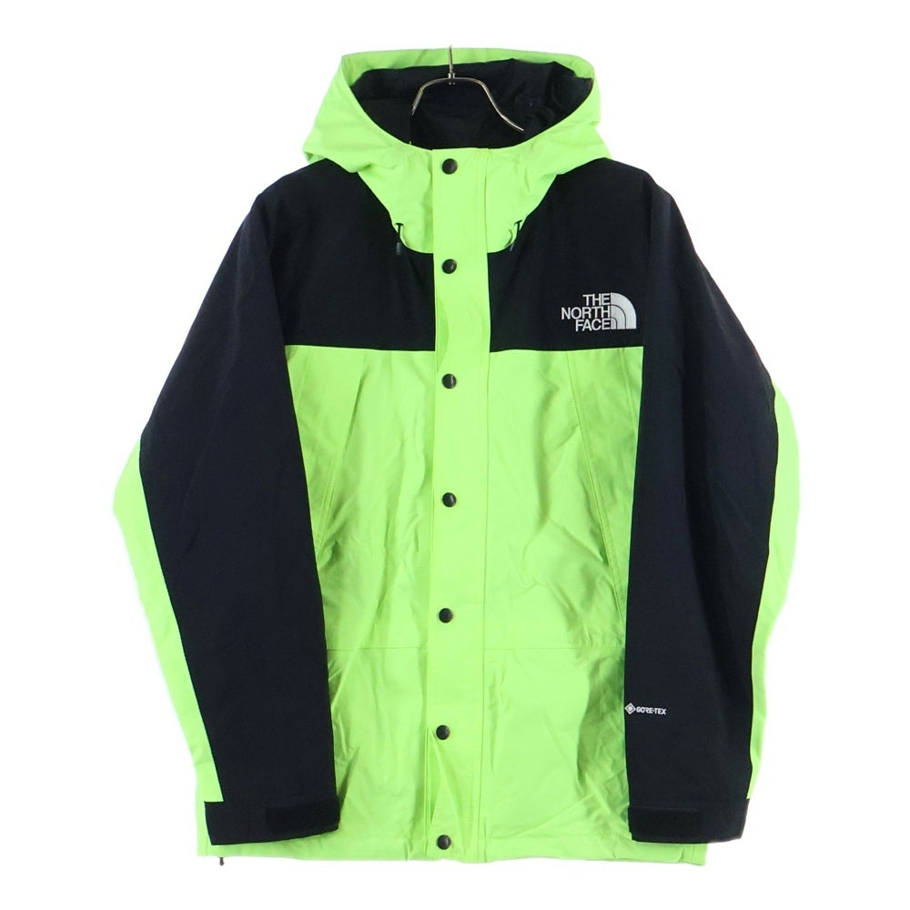 THE NORTH FACE(ザノースフェイス) MOUNTAIN LIGHT JACKET GORE-TEX ゴアテックス 胸ロゴデザイン フーデッド ジップアップ マウンテンライトジャケット ライトグリーン NP11834