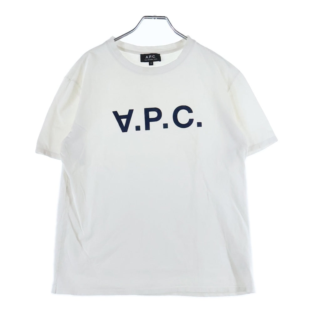 A.P.C(アーペーセー) フロントロゴ クルーネック半袖Tシャツ ホワイト 4114413
