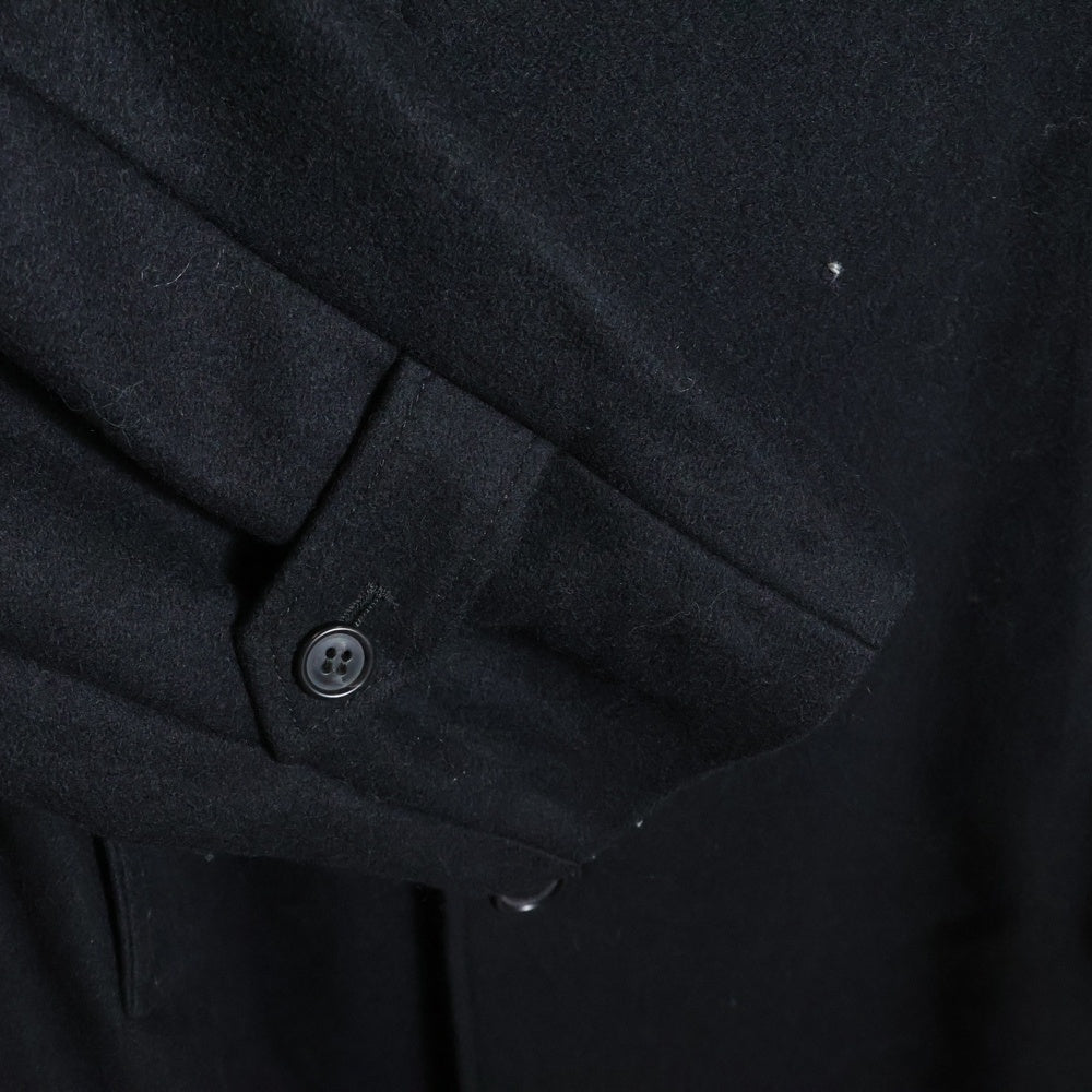 MM6 Maison Margiela(エムエムシックスメゾンマルジェラ) マキシ丈 オーバーサイズウールステンカラーコート SH2AA0008 S52207 ブラック