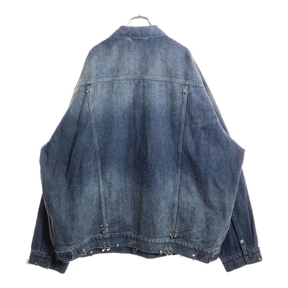 BALENCIAGA(バレンシアガ) 24SS Pierced Denim Jacket ピアスデニムジャケット インディゴ 764518 TNW65