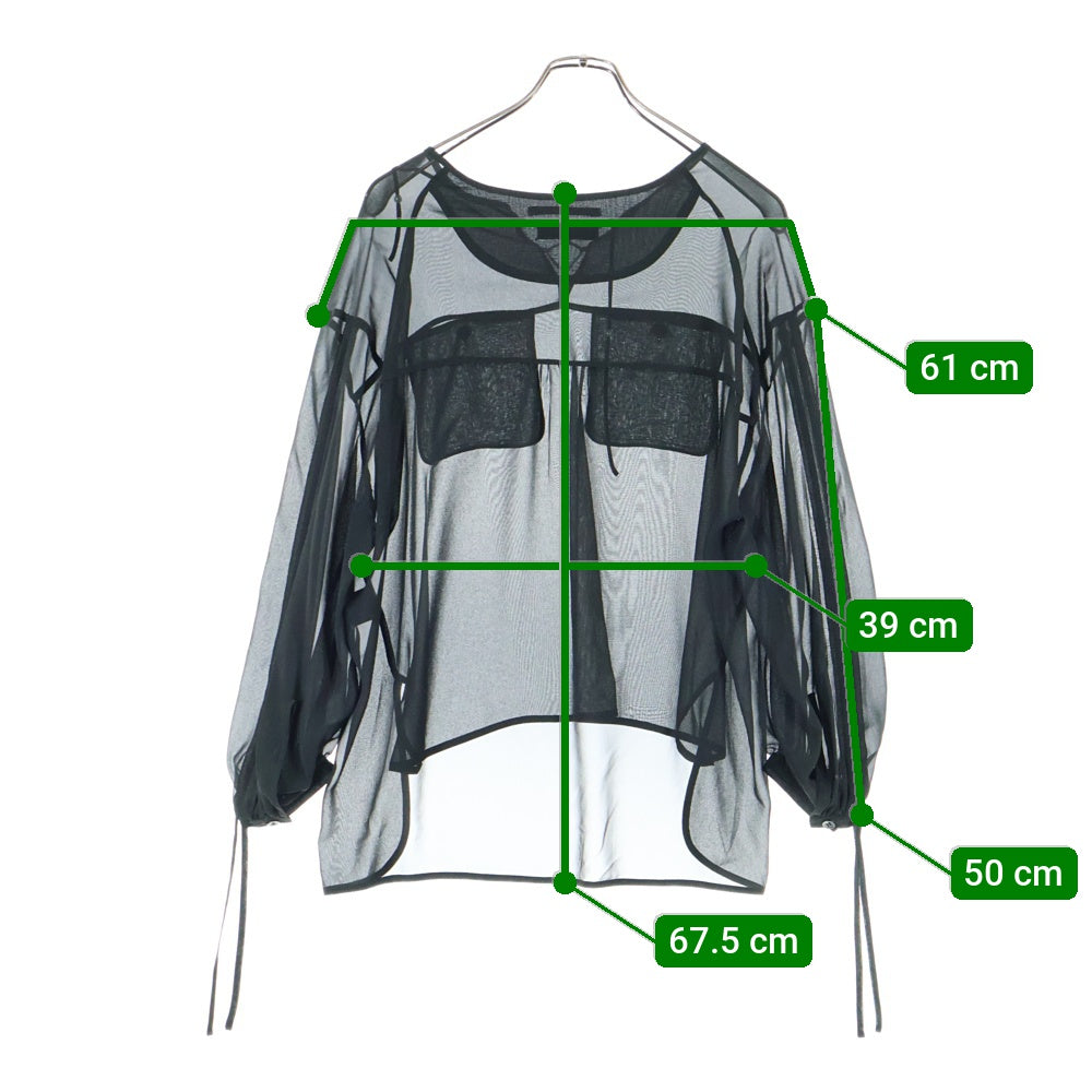 UNDERCOVER(アンダーカバー) シフォンプルオーバーシャツ 長袖シャツ