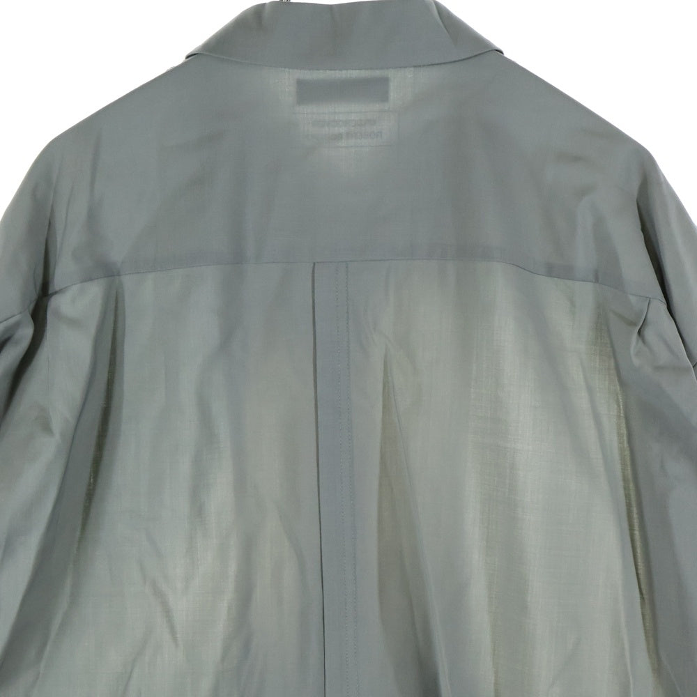 UNDERCOVER(アンダーカバー) 25SS グラデーション半袖シャツ ウールシャツ グレー/ブルー UC1E4404