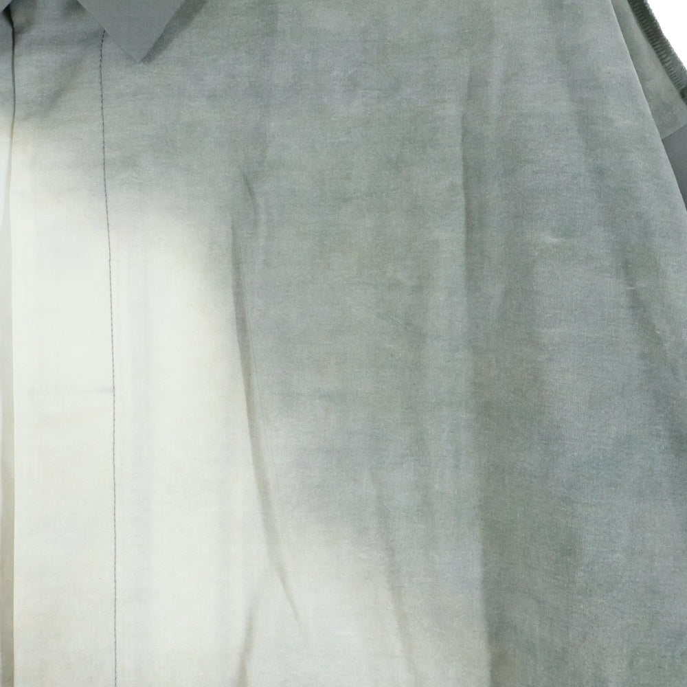 UNDERCOVER(アンダーカバー) 25SS グラデーション半袖シャツ ウールシャツ グレー/ブルー UC1E4404