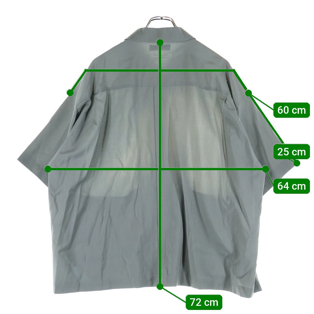 UNDERCOVER(アンダーカバー) 25SS グラデーション半袖シャツ ウールシャツ グレー/ブルー UC1E4404