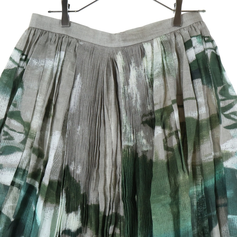 UNDERCOVER(アンダーカバー) 25SS グラフィックプリーツスカート ギャザースカート ベージュ UC1E4604-1 レディース