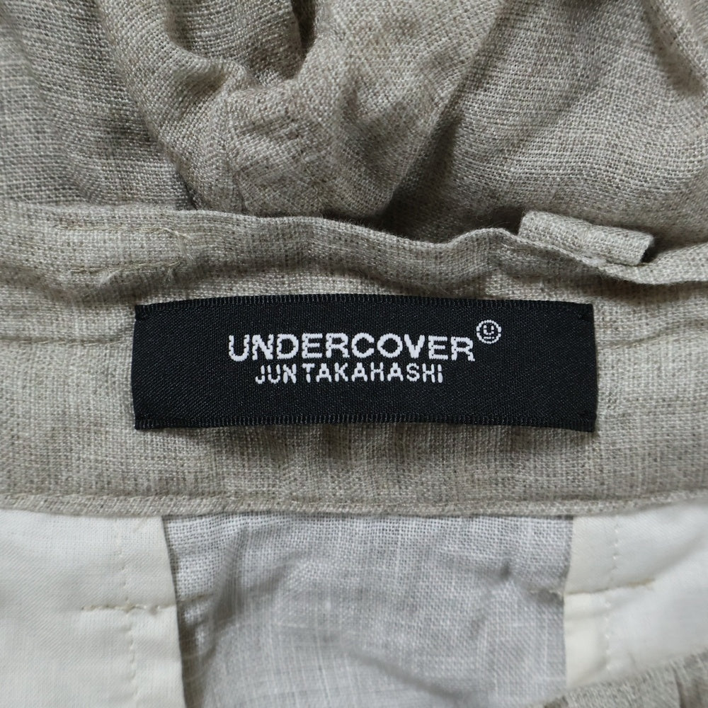 UNDERCOVER(アンダーカバー) 25SS PsychoHouse 総柄リネンクロップドパンツ イージーパンツ ベージュ UC1E4501-1