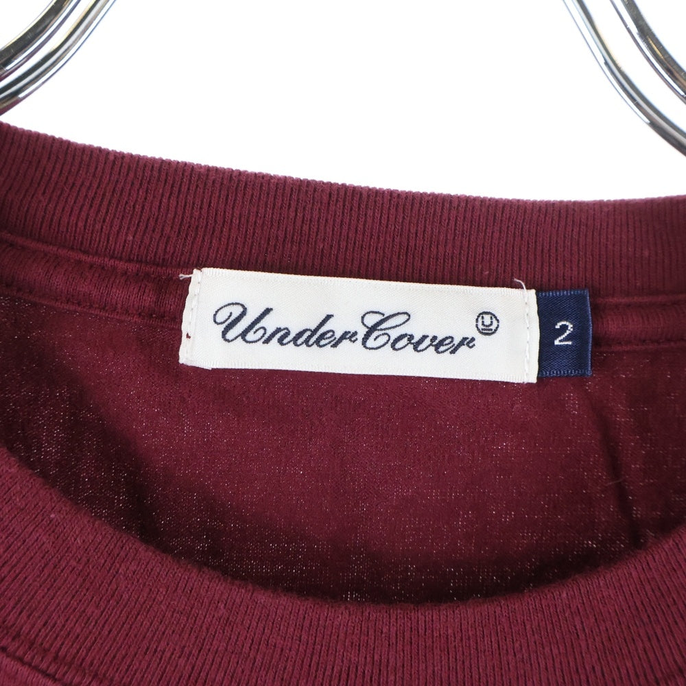 UNDERCOVER(アンダーカバー) ローズプリント半袖Tシャツ カットソー レッド UC1E3810