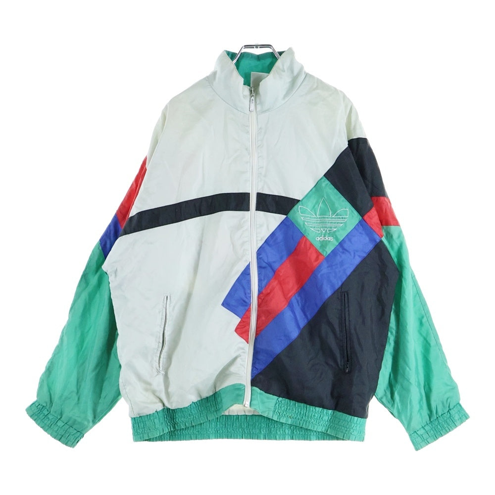 adidas(アディダス) ロゴ刺繍 ナイロンジャケット ブルゾン マルチ
