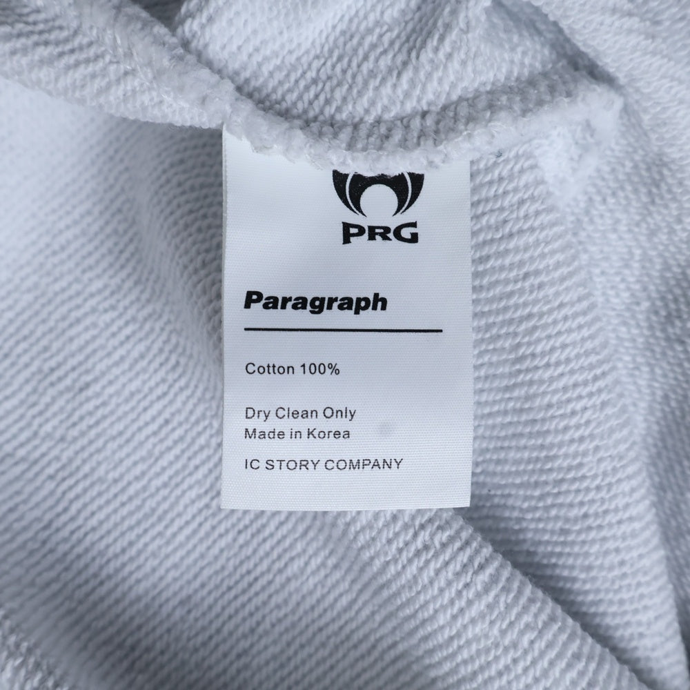 Paragraph(パラグラフ) ロゴ刺繍 クルーネックスウェット トレーナー グレー