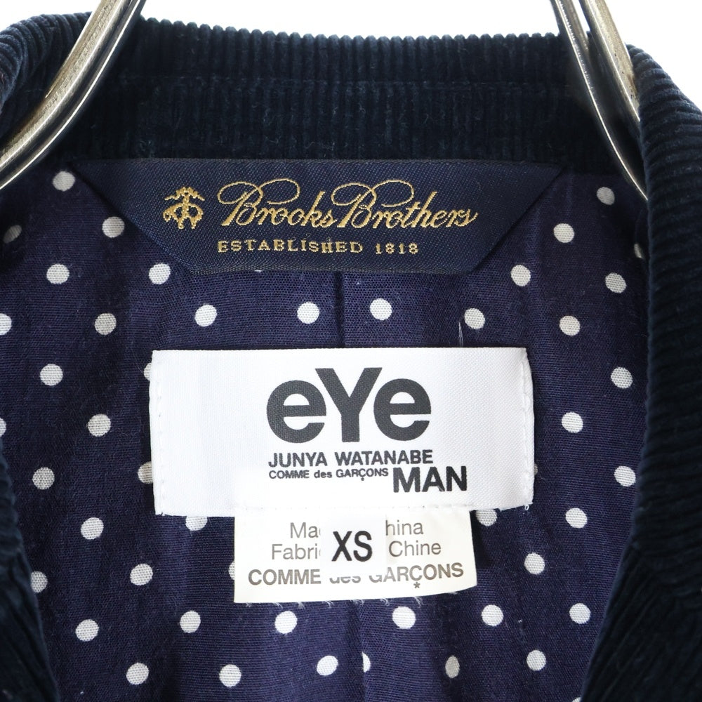 JUNYA WATANABE COMME des GARCONS(ジュンヤワタナベ コムデギャルソン) コーデュロイ 2Bシングルテーラードジャケット ネイビー WN-J901