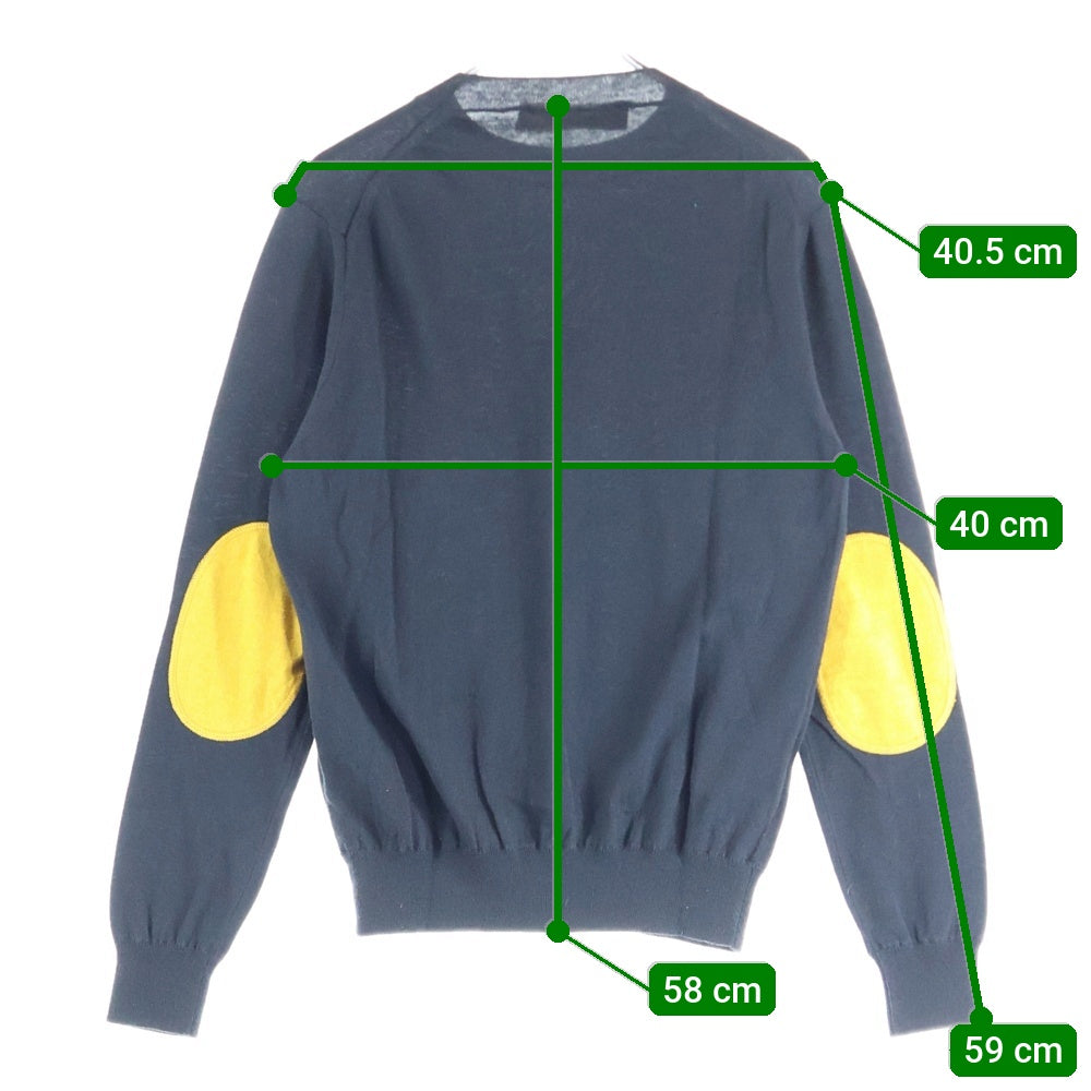 MARNI(マルニ) エルボーパッチクルーネックニット セーター ブラック