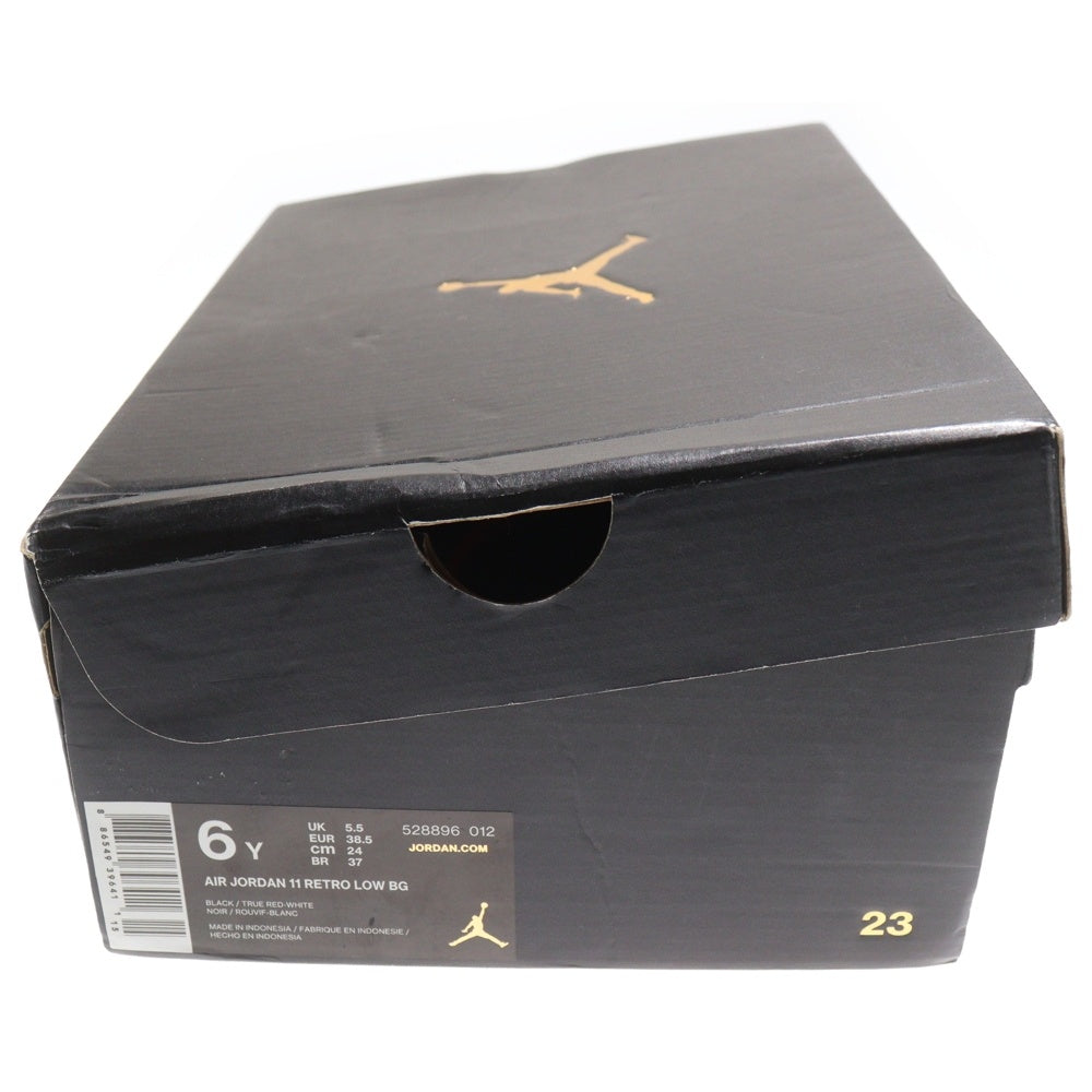 NIKE(ナイキ) AIR JORDAN 11 RETRO LOW BG エアジョーダン1レトロ ミッドカットスニーカー ブラック US6Y/24.0cm 528896-012