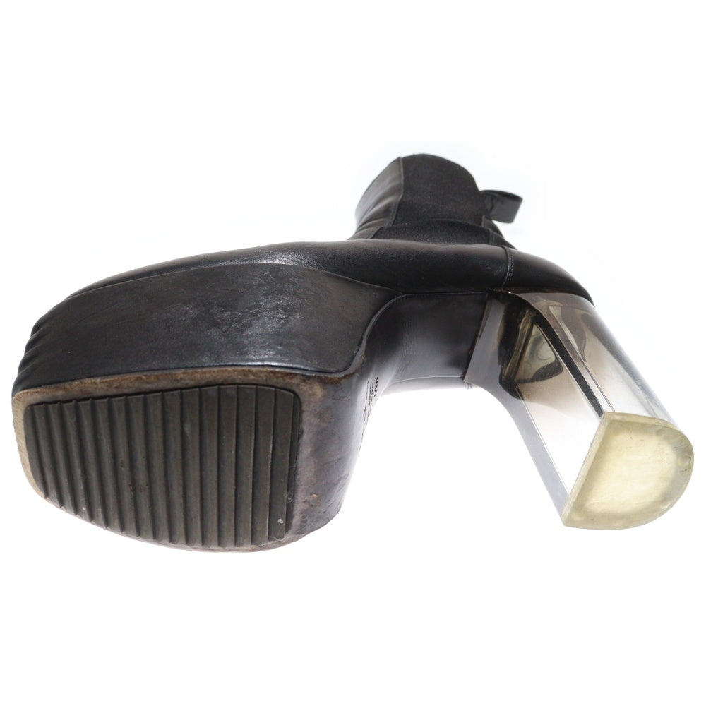 Rick Owens(リックオウエンス) KISS BOOTS キス ブーツ グラデーションクリアヒール レザーブーツ ブラック