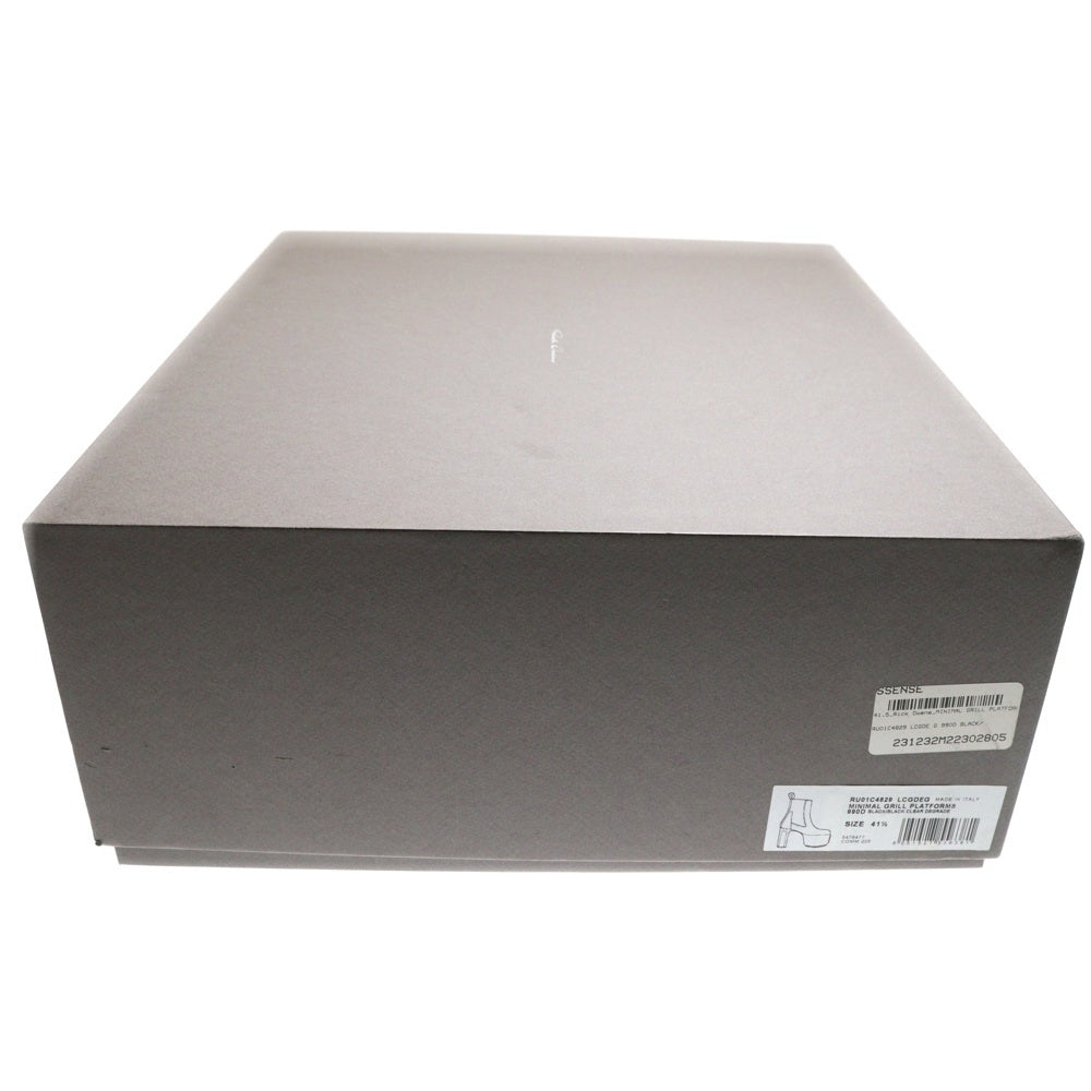 Rick Owens(リックオウエンス) KISS BOOTS キス ブーツ グラデーションクリアヒール レザーブーツ ブラック