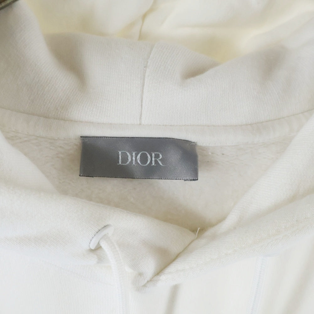 DIOR(ディオール) ロゴプリント プルオーバーパーカー フーディー ホワイト 023J605C0531