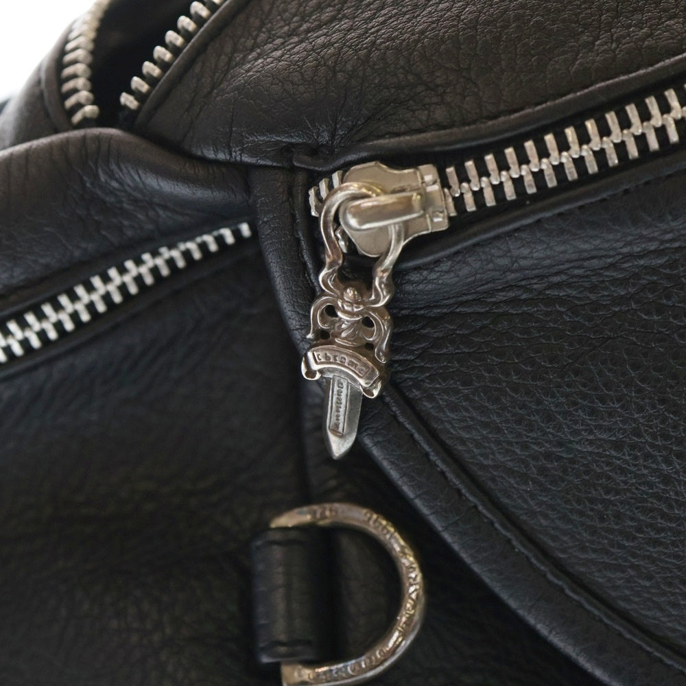 CHROME HEARTS(クロムハーツ) #1 SNAT PACK スナットパック ダガージップ ガンスリンガーベルト レザーウエストバッグ ブラック BCA378