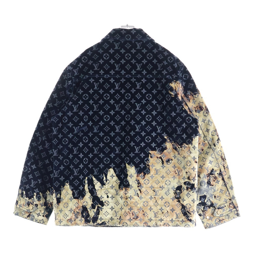 LOUIS VUITTON(ルイヴィトン) 24SS モノグラム ベロアブリーチデザイン ジャケット RM241M FRV HQA02W