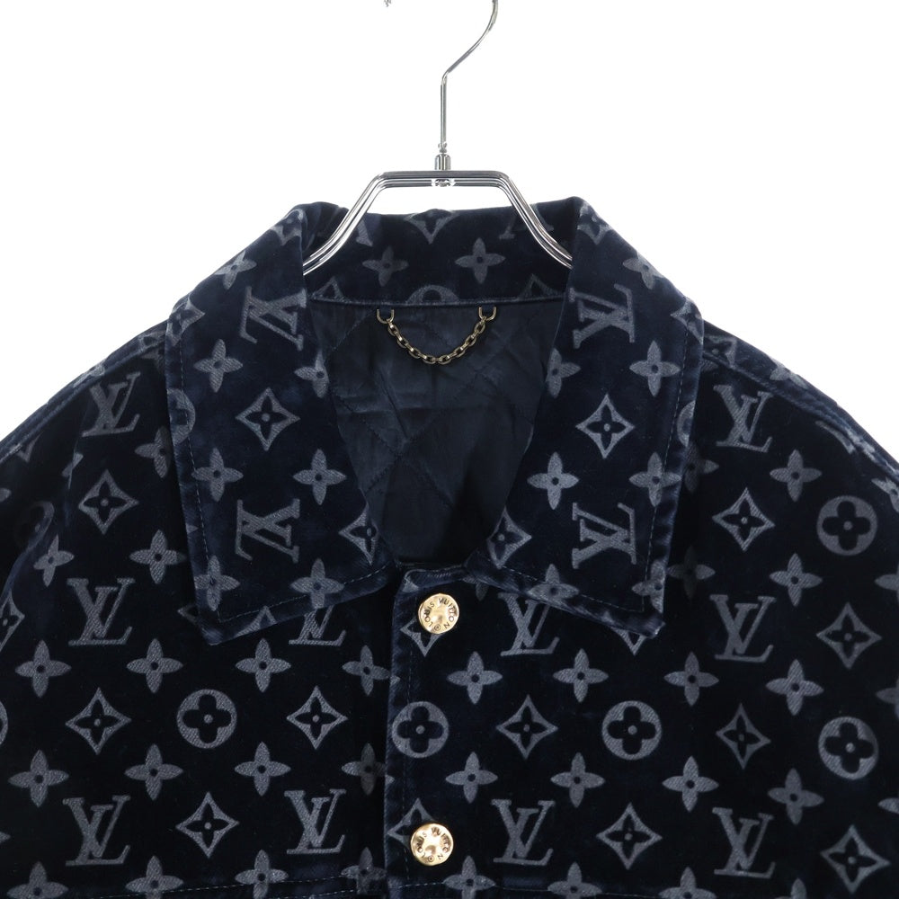 LOUIS VUITTON(ルイヴィトン) 24SS モノグラム ベロアブリーチデザイン ジャケット RM241M FRV HQA02W