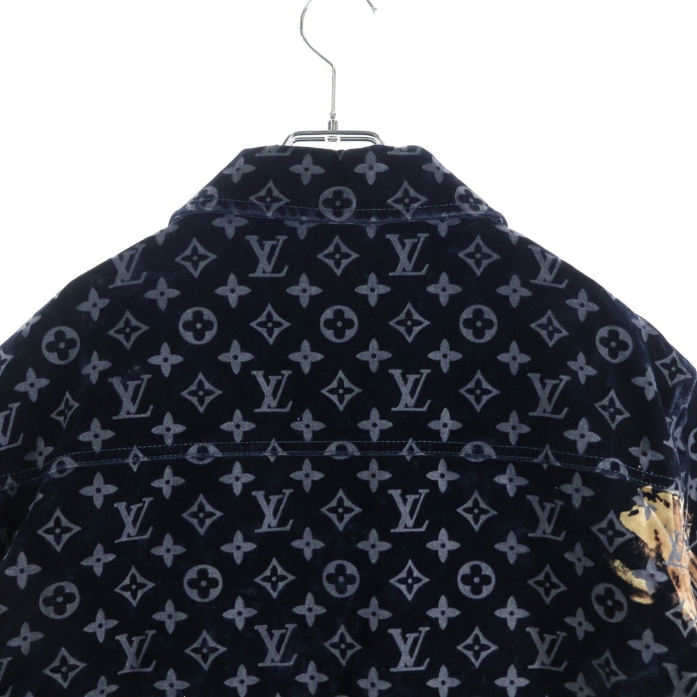 LOUIS VUITTON(ルイヴィトン) 24SS モノグラム ベロアブリーチデザイン ジャケット RM241M FRV HQA02W