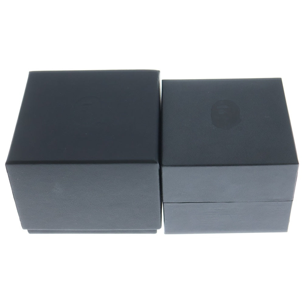 A BATHING APE(アベイシングエイプ) 1ST CAMO TYPE 3 BAPEX カモ文字盤 SS×レザー/QZ