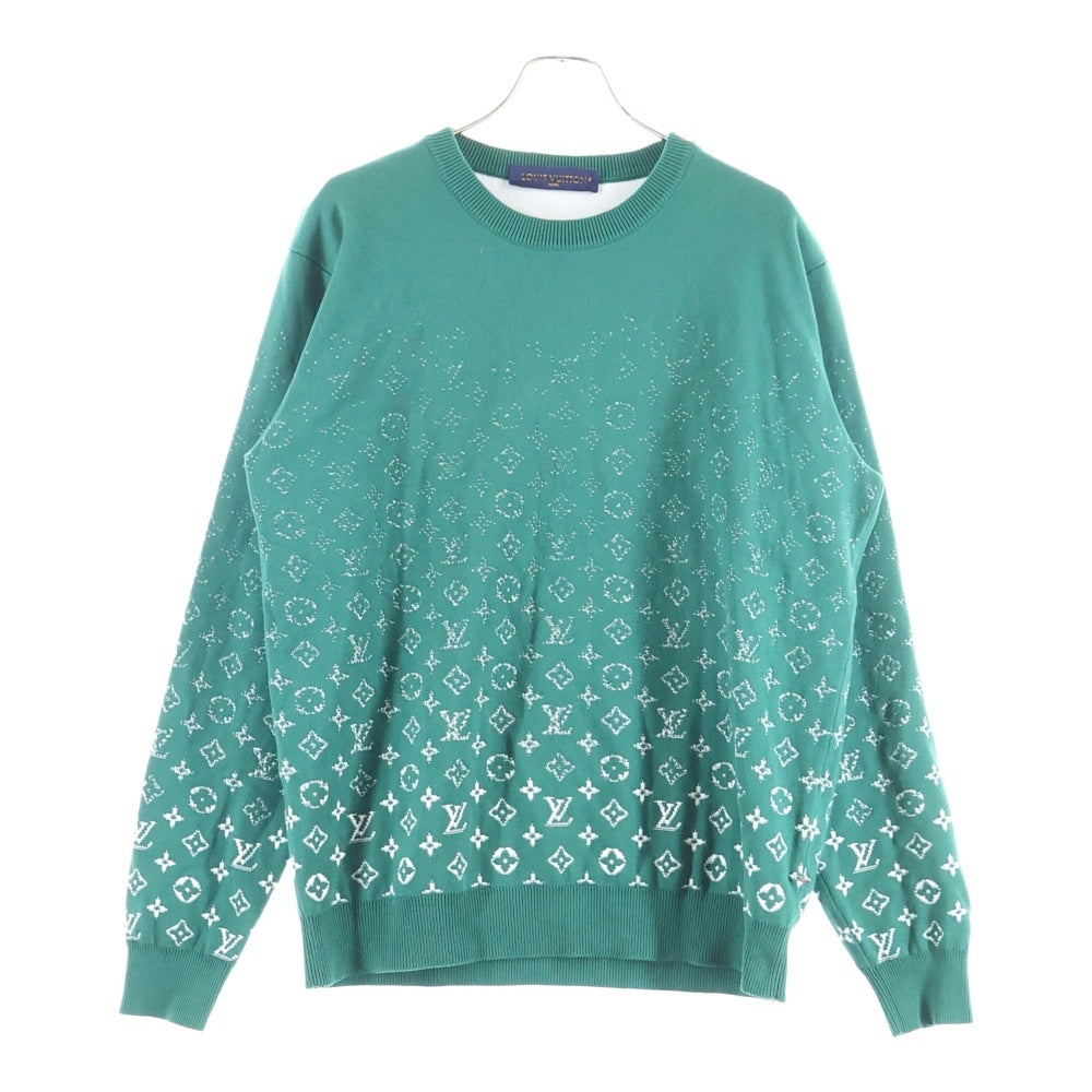 LOUIS VUITTON(ルイヴィトン) 23AW モノグラム グラデーションニット セーター グリーン RM232Q USO HKN44W