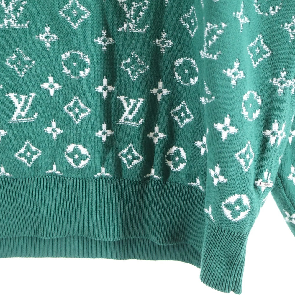 LOUIS VUITTON(ルイヴィトン) 23AW モノグラム グラデーションニット セーター グリーン RM232Q USO HKN44W
