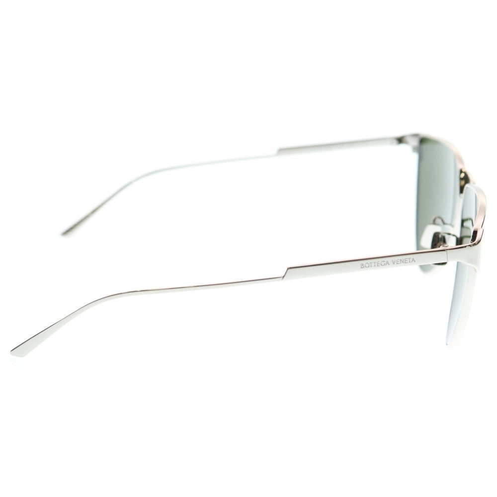 BOTTEGA VENETA(ボッテガヴェネタ) メタルフレーム トライアングルレンズ サングラス アイウェア シルバー/ブラック BV1070S