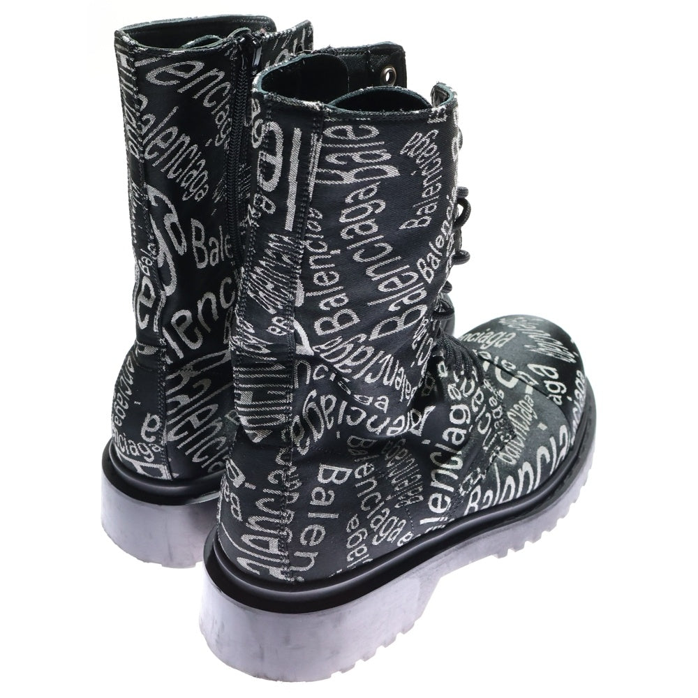 BALENCIAGA(バレンシアガ) 19AW WAVE LOGO COMBAT BOOT ウェーロゴ コンバットブーツ ブラック 579657