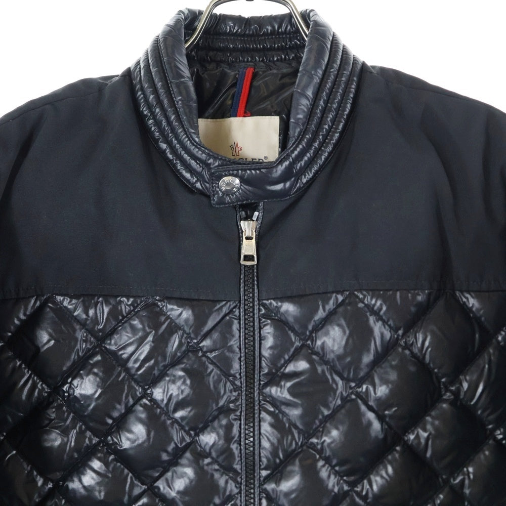 MONCLER(モンクレール) 21-22AW VERAN GIUBBOTTO ヴェラン キルティングダウンジャケット ライダースジャケット ブラック G20911A00050 68950