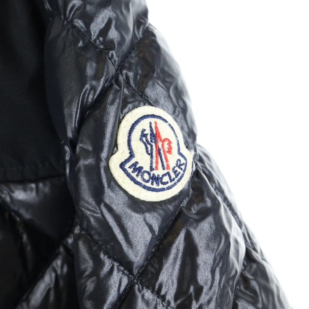 MONCLER(モンクレール) 21-22AW VERAN GIUBBOTTO ヴェラン キルティングダウンジャケット ライダースジャケット ブラック G20911A00050 68950