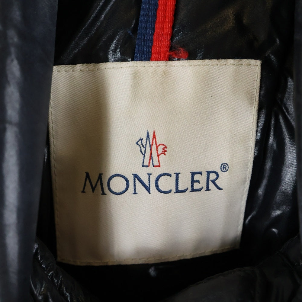 MONCLER(モンクレール) 21-22AW VERAN GIUBBOTTO ヴェラン キルティングダウンジャケット ライダースジャケット ブラック G20911A00050 68950