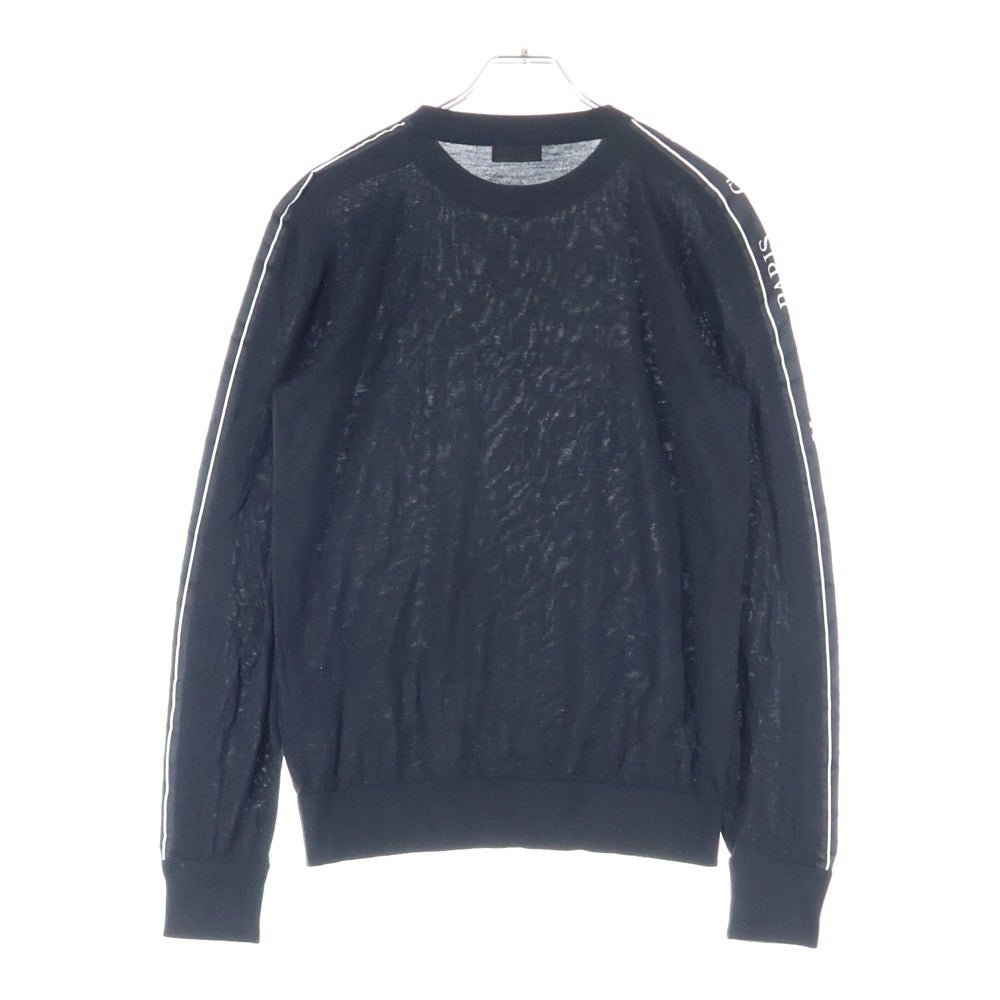 DIOR(ディオール) サイドラインロゴニット クルーネックセーター ブラック 863M653AT673