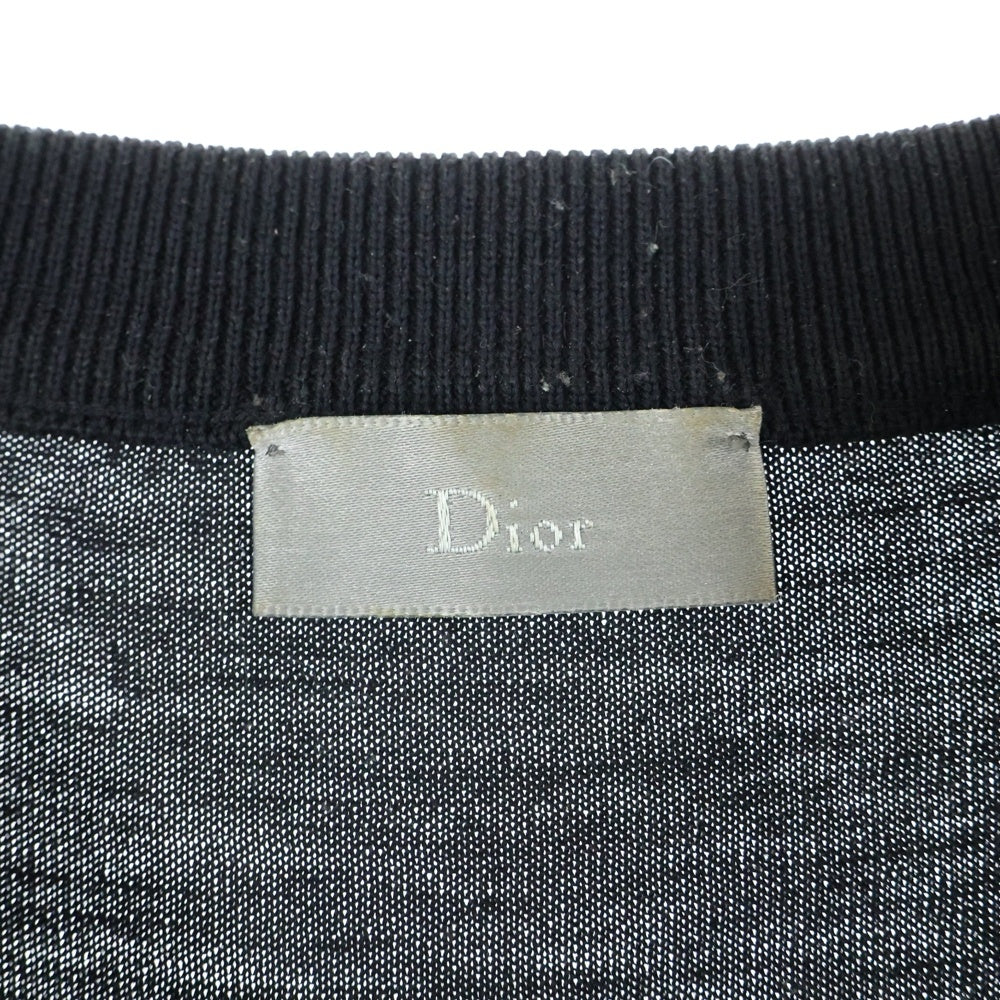 DIOR(ディオール) サイドラインロゴニット クルーネックセーター ブラック 863M653AT673
