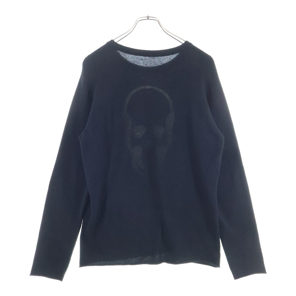 lucien pellat-finet(ルシアンペラフィネ) スカル カシミヤニット ニットセーター ブラック