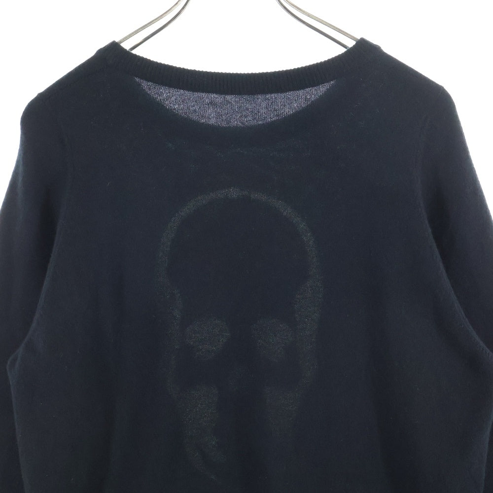 lucien pellat-finet(ルシアンペラフィネ) スカル カシミヤニット ニットセーター ブラック