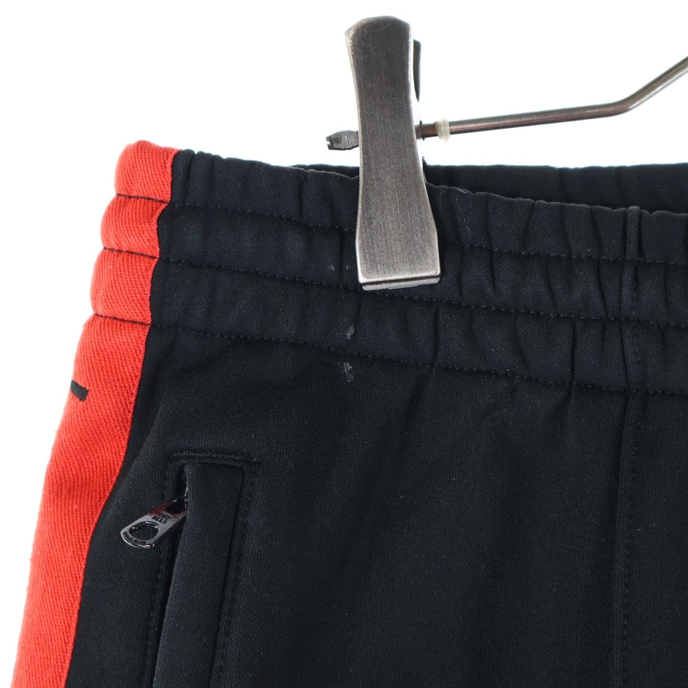 HUMAN MADE(ヒューマンメイド) サイドロゴデザイン トラックパンツ ストレートパンツ ブラック/レッド