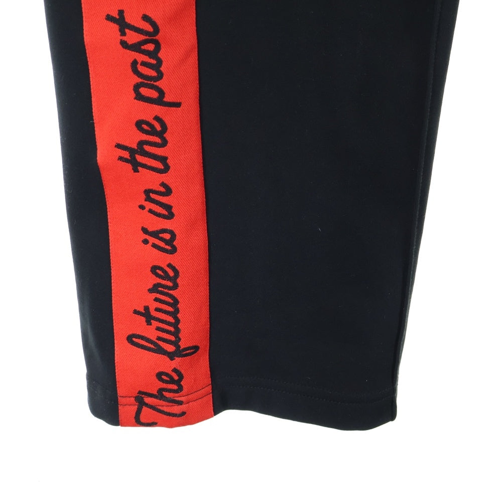 HUMAN MADE(ヒューマンメイド) サイドロゴデザイン トラックパンツ ストレートパンツ ブラック/レッド