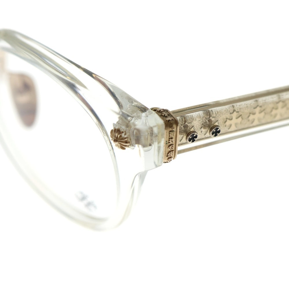 CHROME HEARTS(クロムハーツ) DINGALONGLINGLONG II CHプラスフレーム ボストンサングラス メガネ 眼鏡 アイウェア クリア