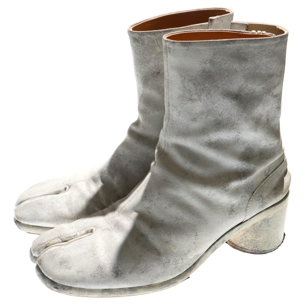Maison Margiela(メゾンマルジェラ) 19AW 足袋ブーツ ペンキ加工ブーツ ホワイト