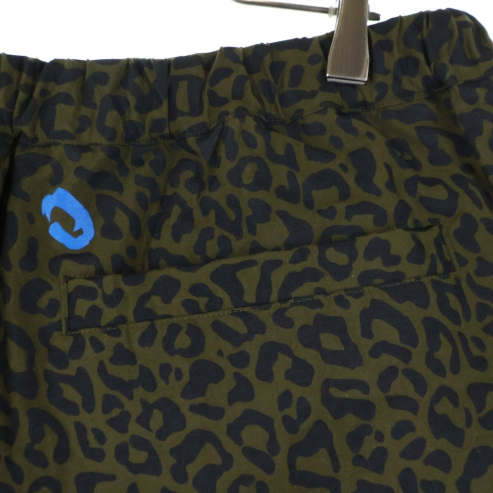 UNDERCOVER(アンダーカバー) 24SS レオパードハーフパンツ ショーツ カーキ/ブルー UP1E4507-1