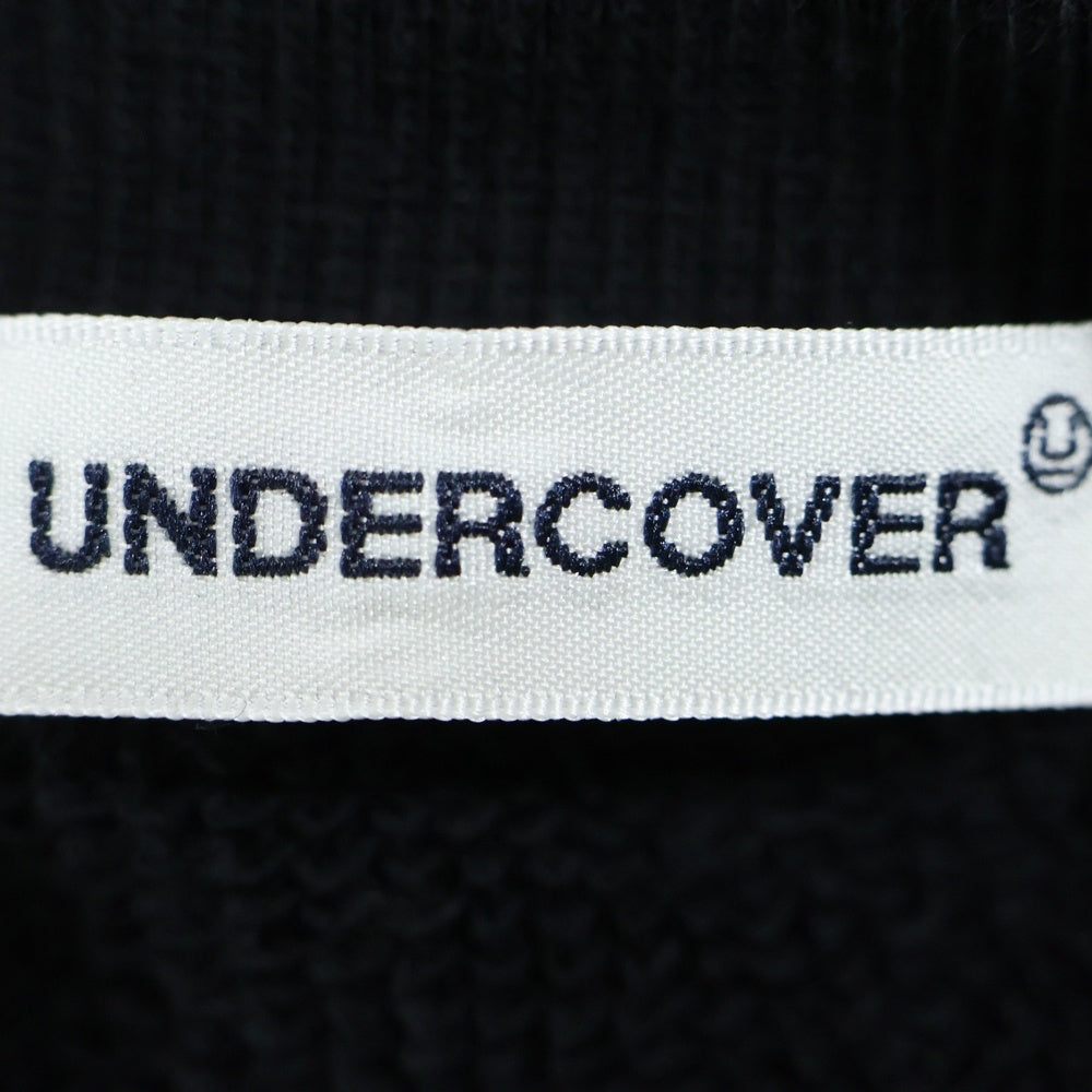 UNDERCOVER(アンダーカバー) 25SS テープデザイン クルーネックスウェット トレーナー ブラック UP1E4802