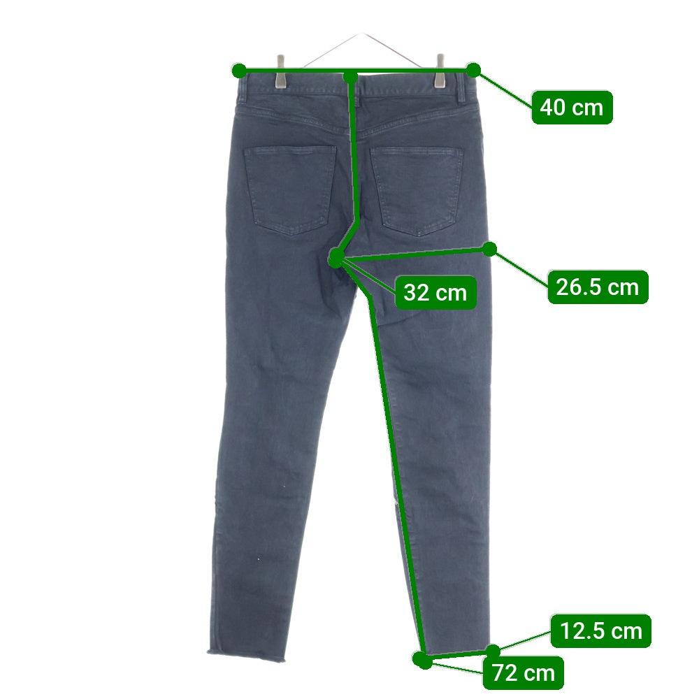 UNDERCOVER(アンダーカバー) 25SS Stretch Denim 4 Zips Jeans 4ジップステッチ ストレッチパンツ スキニーデニムパンツ ブラック UC1E4515-2